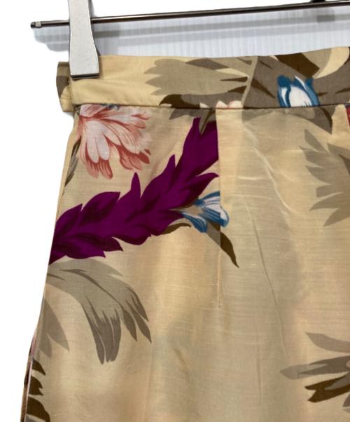 RALPH LAUREN Purple Label（ラルフ ローレン パープル レーベル）RALPH LAUREN PURPLE LABEL (ラルフ ローレン パープル レーベル) プリントパンツ ベージュ サイズ:US6の古着・服飾アイテム