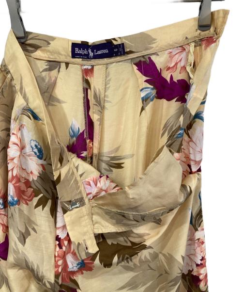 RALPH LAUREN Purple Label（ラルフ ローレン パープル レーベル）RALPH LAUREN PURPLE LABEL (ラルフ ローレン パープル レーベル) プリントパンツ ベージュ サイズ:US6の古着・服飾アイテム