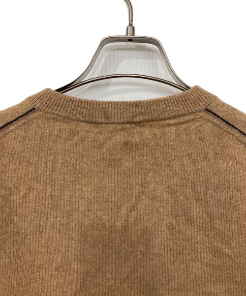 dunhill（ダンヒル）dunhill (ダンヒル) カシミヤVネックニット ブラウン サイズ:Mの古着・服飾アイテム