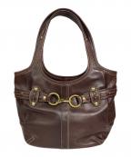 COACHコーチ）の古着「ホースビットトートバッグ」｜ブラウン