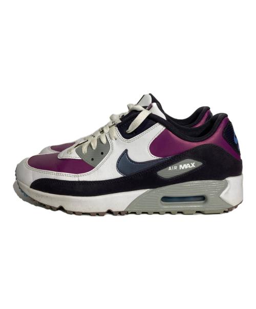 NIKE（ナイキ）NIKE (ナイキ) AIR MAX 90GOLF ホワイト×パープル サイズ:US8の古着・服飾アイテム
