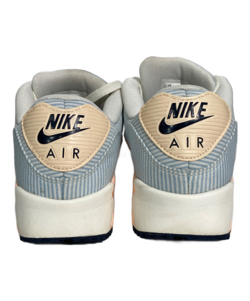 NIKE（ナイキ）NIKE (ナイキ) AIR MAX 90 G NRG Seersucker ベージュ×ブルー サイズ:US7.5の古着・服飾アイテム