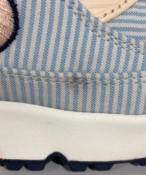 NIKE（ナイキ）NIKE (ナイキ) AIR MAX 90 G NRG Seersucker ベージュ×ブルー サイズ:US7.5の古着・服飾アイテム