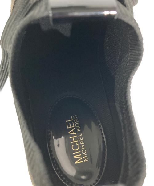MICHAEL KORS（マイケルコース）MICHAEL KORS (マイケルコース) JENKINS ニット スニーカー ブラウン×ブラック サイズ:7Mの古着・服飾アイテム