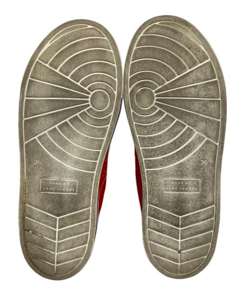 Marc by Marc Jacobs（マークバイマークジェイコブス）Marc by Marc Jacobs (マークバイマークジェイコブス) ハイカットスニーカー レッド サイズ:36の古着・服飾アイテム