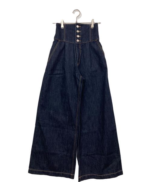 moussy（マウジー）moussy (マウジー) CORSET DESIGN バギー デニム インディゴの古着・服飾アイテム