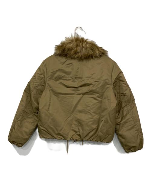 ZARA（ザラ）ZARA (ザラ) フェイクファー襟ボンバージャケット ベージュ サイズ:Ｓの古着・服飾アイテム