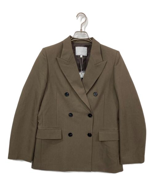 moussy（マウジー）moussy (マウジー) DOUBLE BREASTED PEAKED ジャケット ブラウン サイズ:SIZE 2 未使用品の古着・服飾アイテム