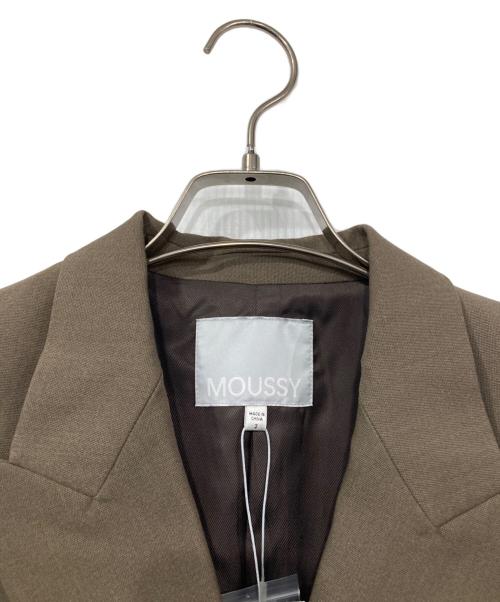 moussy（マウジー）moussy (マウジー) DOUBLE BREASTED PEAKED ジャケット ブラウン サイズ:SIZE 2 未使用品の古着・服飾アイテム