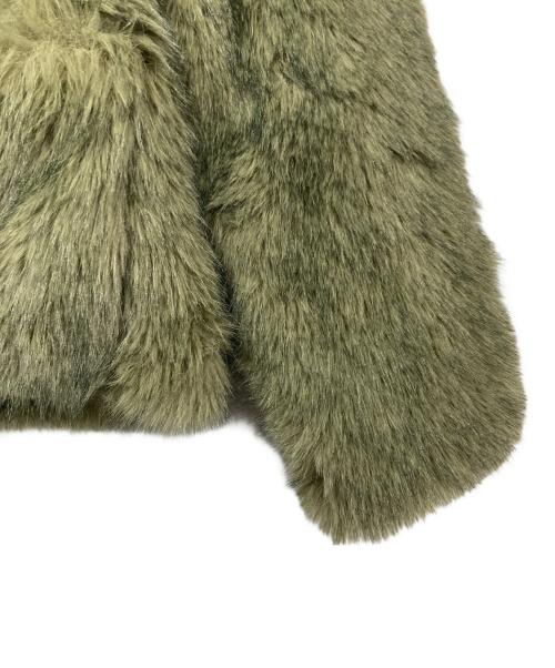 LAGUA GEM（ラグアジェム）LAGUA GEM (ラグアジェム) POCKET POINT FAUX FUR コート グリーン サイズ:Mの古着・服飾アイテム