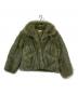 LAGUA GEM（ラグアジェム）の古着「POCKET POINT FAUX FUR コート」｜グリーン