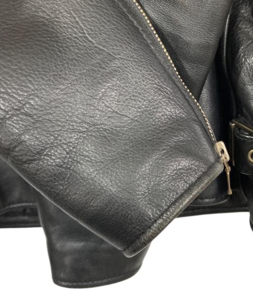 HARLEY-DAVIDSON（ハーレーダビッドソン）HARLEY-DAVIDSON (ハーレーダビッドソン) シングルレザージャケット ブラック サイズ:Sの古着・服飾アイテム