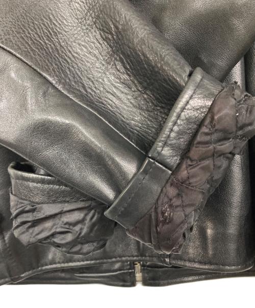 HARLEY-DAVIDSON（ハーレーダビッドソン）HARLEY-DAVIDSON (ハーレーダビッドソン) シングルレザージャケット ブラック サイズ:Sの古着・服飾アイテム
