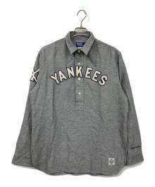 POLO RALPH LAUREN×Cooperstown（ポロ・ラルフローレン×クーパーズタウン）の古着「長袖ポロシャツ」｜グレー