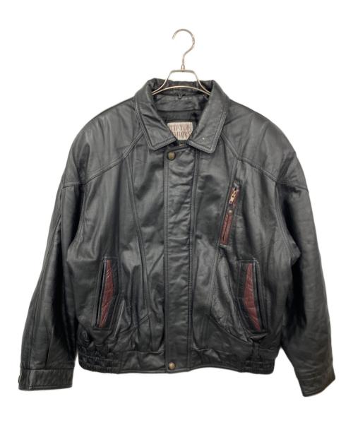 TIP TOP TAILORS（ティップ・トップ・テイラーズ）TIP TOP TAILORS (ティップ・トップ・テイラーズ) レザージャケット ブラック サイズ:表記無しの古着・服飾アイテム