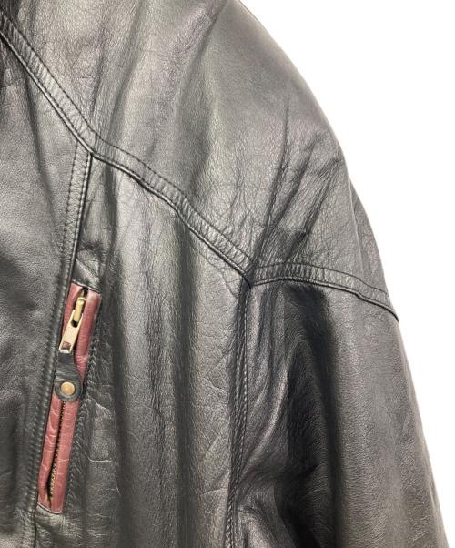 TIP TOP TAILORS（ティップ・トップ・テイラーズ）TIP TOP TAILORS (ティップ・トップ・テイラーズ) レザージャケット ブラック サイズ:表記無しの古着・服飾アイテム