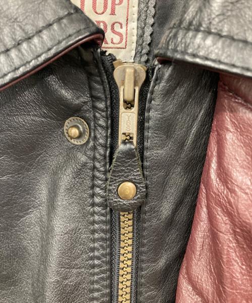 TIP TOP TAILORS（ティップ・トップ・テイラーズ）TIP TOP TAILORS (ティップ・トップ・テイラーズ) レザージャケット ブラック サイズ:表記無しの古着・服飾アイテム