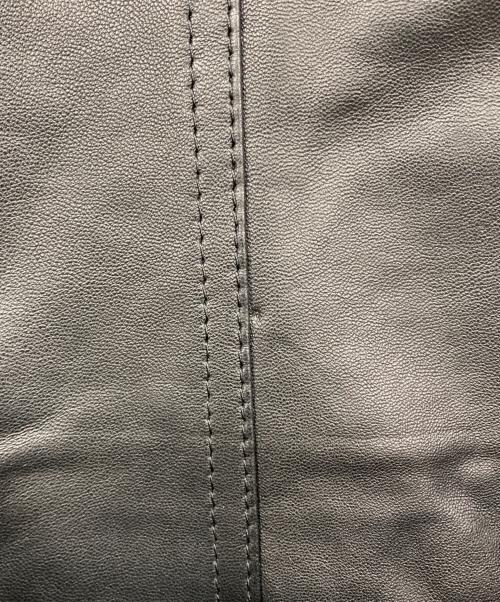 BURBERRY BLACK LABEL（バーバリーブラックレーベル）BURBERRY BLACK LABEL (バーバリーブラックレーベル) ラビットファーラムレザーコート ブラック サイズ:Mの古着・服飾アイテム