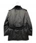BURBERRY BLACK LABEL (バーバリーブラックレーベル) ラビットファーラムレザーコート ブラック サイズ:M：45000円