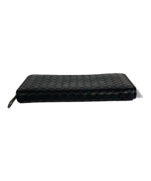 BOTTEGA VENETA（ボッテガベネタ）BOTTEGA VENETA (ボッテガベネタ) イントレチャート長財布 ブラックの古着・服飾アイテム