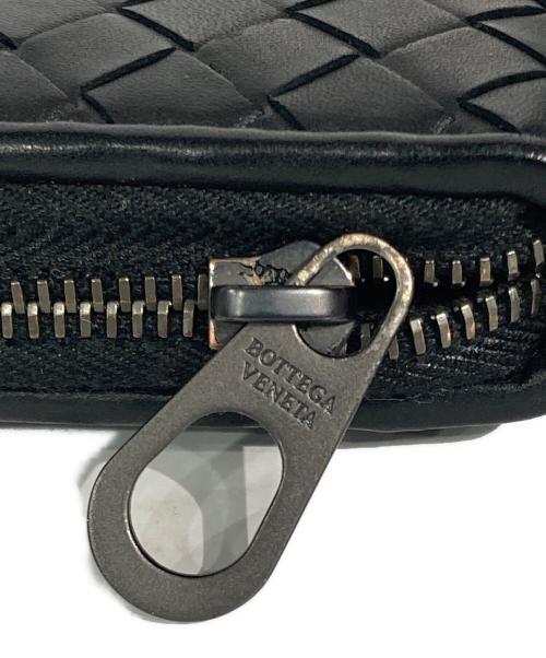 BOTTEGA VENETA（ボッテガベネタ）BOTTEGA VENETA (ボッテガベネタ) イントレチャート長財布 ブラックの古着・服飾アイテム