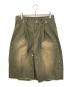 CONZ（コンズ）の古着「double knee curved leg shorts」｜カーキ