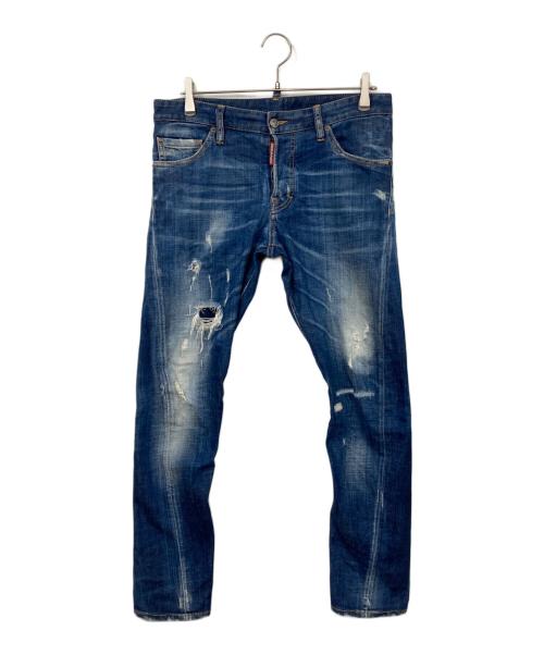 DSQUARED2（ディースクエアード）DSQUARED2 (ディースクエアード) Sexy Twist Jean インディゴ サイズ:48の古着・服飾アイテム