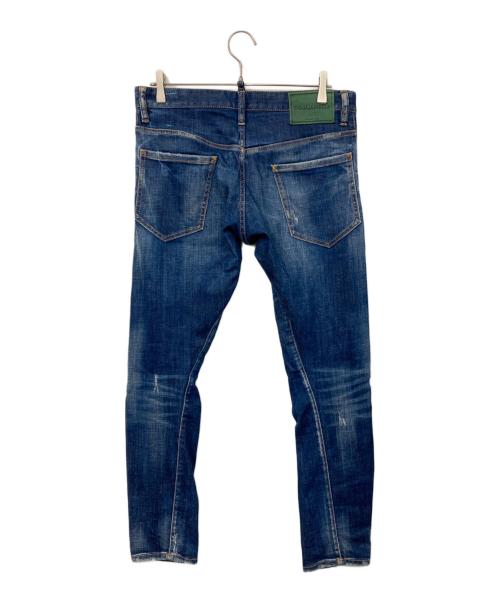 DSQUARED2（ディースクエアード）DSQUARED2 (ディースクエアード) Sexy Twist Jean インディゴ サイズ:48の古着・服飾アイテム