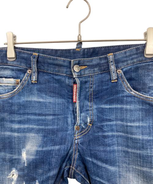 DSQUARED2（ディースクエアード）DSQUARED2 (ディースクエアード) Sexy Twist Jean インディゴ サイズ:48の古着・服飾アイテム