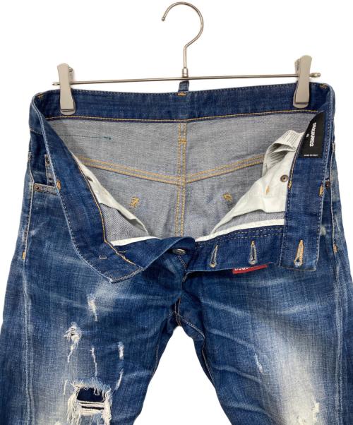 DSQUARED2（ディースクエアード）DSQUARED2 (ディースクエアード) Sexy Twist Jean インディゴ サイズ:48の古着・服飾アイテム