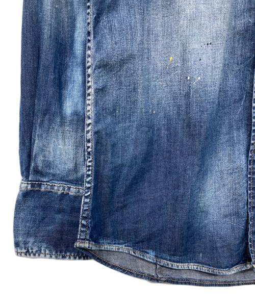 DSQUARED2（ディースクエアード）DSQUARED2 (ディースクエアード) デニムウエスタンシャツ インディゴ サイズ:46の古着・服飾アイテム