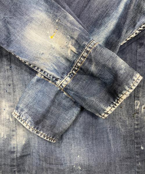 DSQUARED2（ディースクエアード）DSQUARED2 (ディースクエアード) デニムウエスタンシャツ インディゴ サイズ:46の古着・服飾アイテム