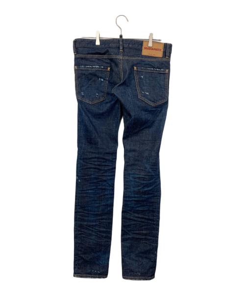 DSQUARED2（ディースクエアード）DSQUARED2 (ディースクエアード) Long clement jean インディゴ サイズ:46の古着・服飾アイテム