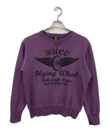 Buco×THE REAL McCOY'S（ブコ×ザ・リアルマッコイズ）の古着「プリントスウェット」｜パープル