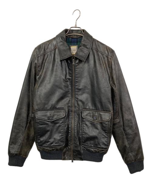 D'AMICO（ダミコ）D'AMICO (ダミコ) レザージャケット ブラック サイズ:50の古着・服飾アイテム