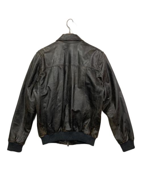 D'AMICO（ダミコ）D'AMICO (ダミコ) レザージャケット ブラック サイズ:50の古着・服飾アイテム