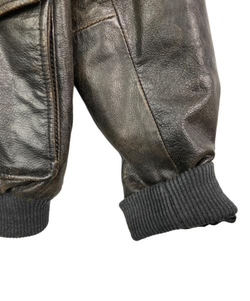 D'AMICO（ダミコ）D'AMICO (ダミコ) レザージャケット ブラック サイズ:50の古着・服飾アイテム