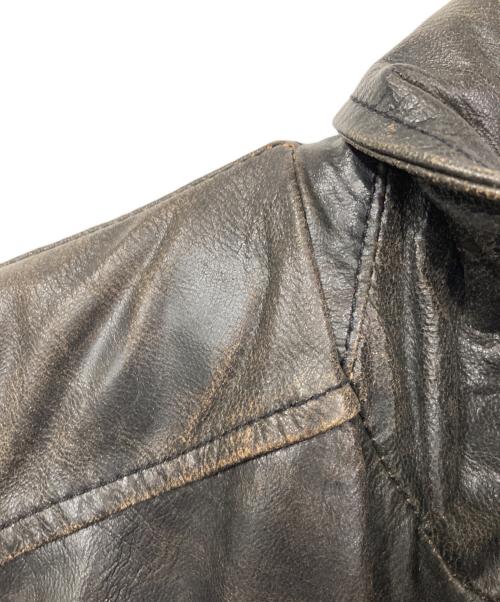 D'AMICO（ダミコ）D'AMICO (ダミコ) レザージャケット ブラック サイズ:50の古着・服飾アイテム