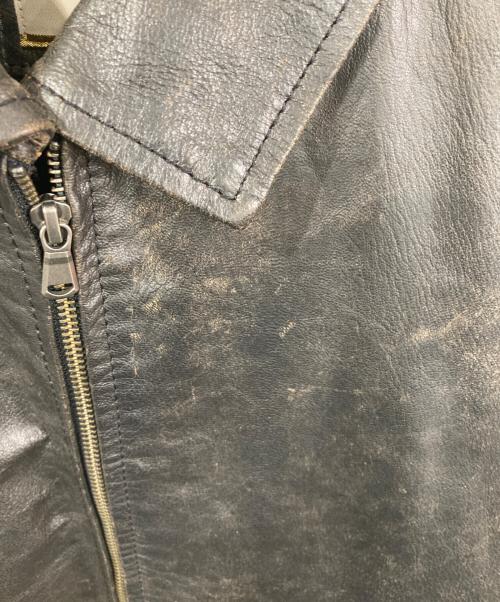 D'AMICO（ダミコ）D'AMICO (ダミコ) レザージャケット ブラック サイズ:50の古着・服飾アイテム