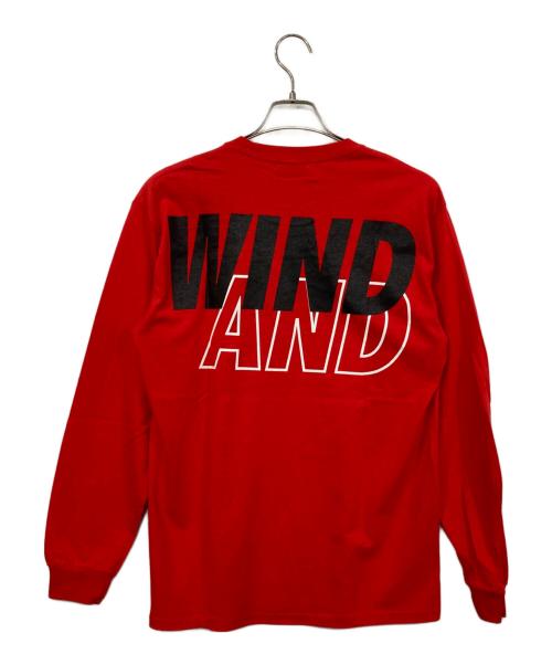 WIND AND SEA（ウィンダンシー）WIND AND SEA (ウィンダンシー) SEA L/S T-shirt レッド×ブラック サイズ:Mの古着・服飾アイテム