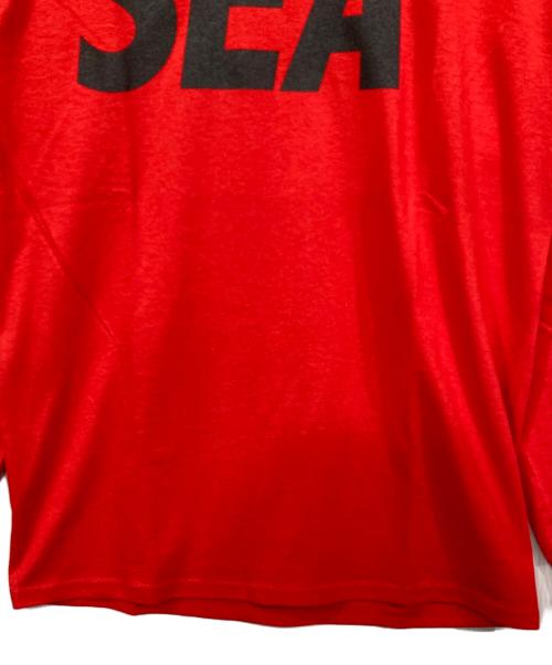 WIND AND SEA（ウィンダンシー）WIND AND SEA (ウィンダンシー) SEA L/S T-shirt レッド×ブラック サイズ:Mの古着・服飾アイテム