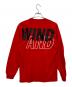 WIND AND SEA (ウィンダンシー) SEA L/S T-shirt レッド×ブラック サイズ:M：10000円