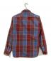 HOUSTON (ヒューストン) チェックシャツ レッド×ブルー サイズ:LARGE：5000円