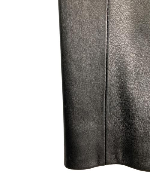 BURBERRY BLACK LABEL（バーバリーブラックレーベル）BURBERRY BLACK LABEL (バーバリーブラックレーベル) ラムレザーテーラードジャケット ブラック サイズ:Mの古着・服飾アイテム