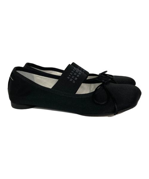 MM6 Maison Margiela（エムエムシックスメゾンマルジェラ）MM6 Maison Margiela (エムエムシックスメゾンマルジェラ) アナトミック バレエシューズ ブラック サイズ:36の古着・服飾アイテム
