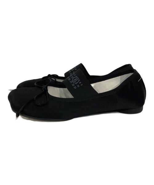 MM6 Maison Margiela（エムエムシックスメゾンマルジェラ）MM6 Maison Margiela (エムエムシックスメゾンマルジェラ) アナトミック バレエシューズ ブラック サイズ:36の古着・服飾アイテム