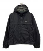 PRADAプラダ）の古着「Re Nylonトライアングルロゴブルゾン」｜ブラック