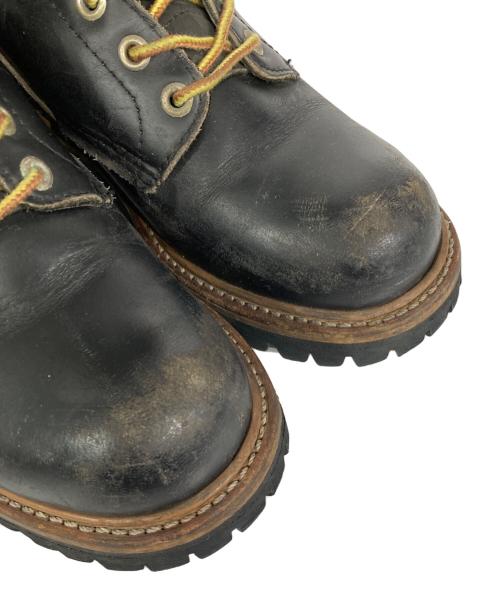 RED WING（レッドウィング）RED WING (レッドウィング) ロガーブーツ ブラック サイズ:5 1/2の古着・服飾アイテム