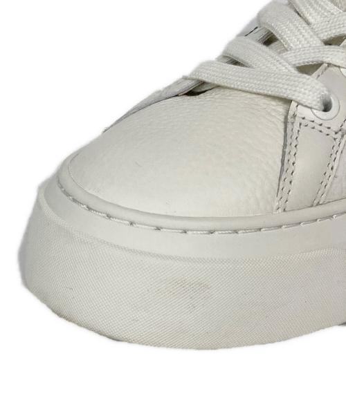 TORY BURCH（トリーバーチ）TORY BURCH (トリーバーチ) カラーブロック プラットフォーム スニーカー ホワイト×グリーン サイズ:6 1/2の古着・服飾アイテム