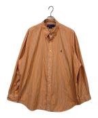 RALPH LAURENラルフローレン）の古着「ボタンダウンシャツ」｜オレンジ